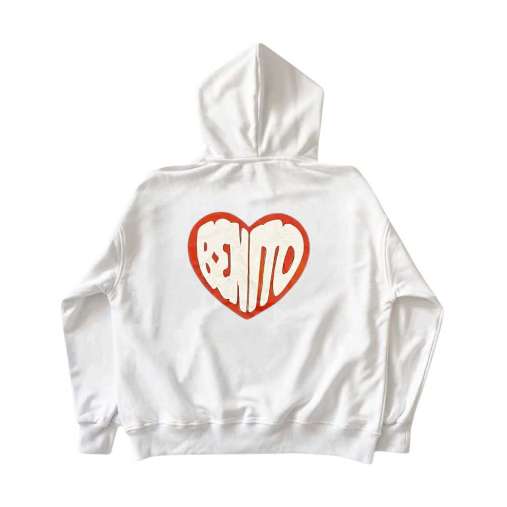 I Love Benito White Hoodie