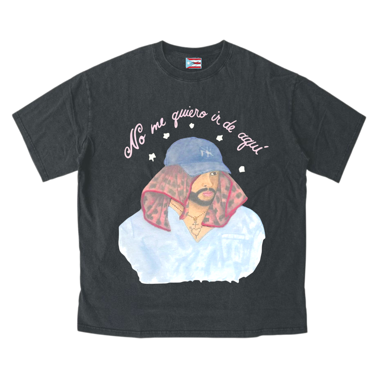 No Me Quiero Ir de Aquí Black Tee