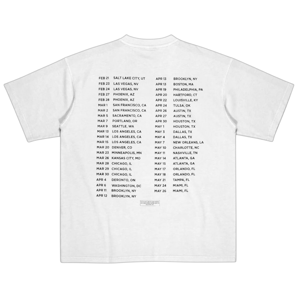 Most Wanted Tour White T-Shirt
