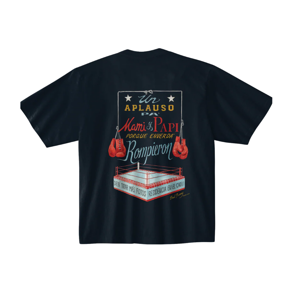 Bad Bunny Boxing Ring Black T-Shirt