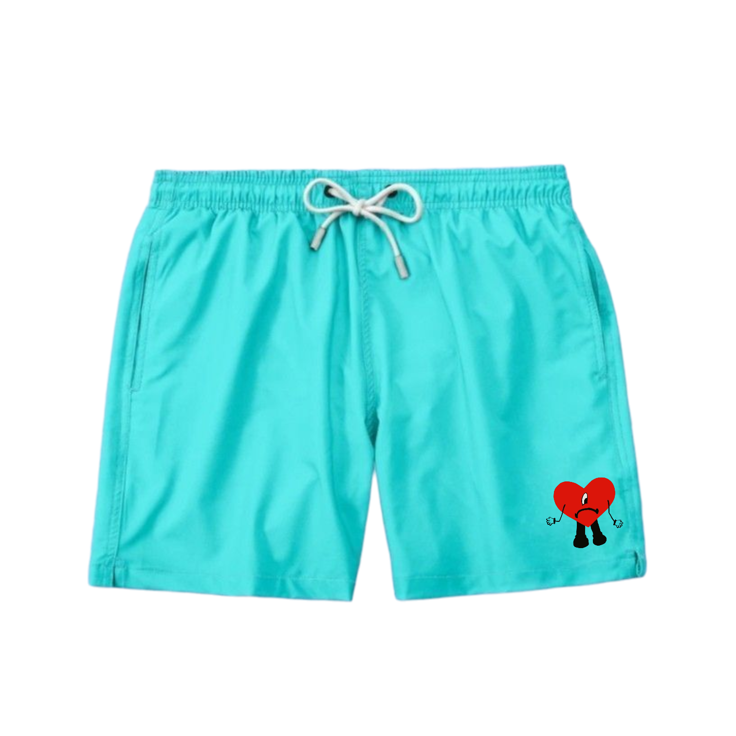 Turquoise Solid Short