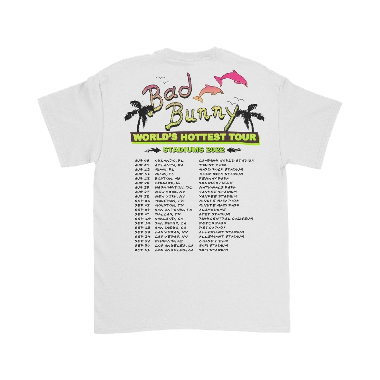 Tee Shirt World's Hottest Tour White