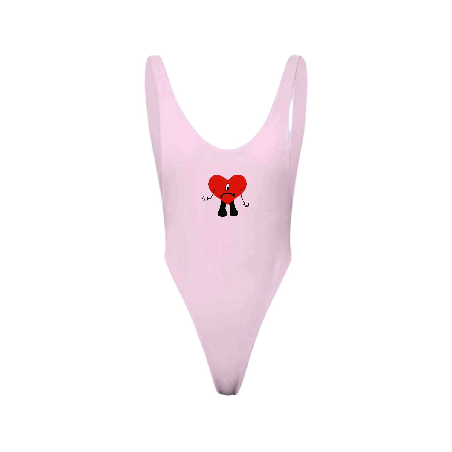 Pink Reversible Heart Swimsuit