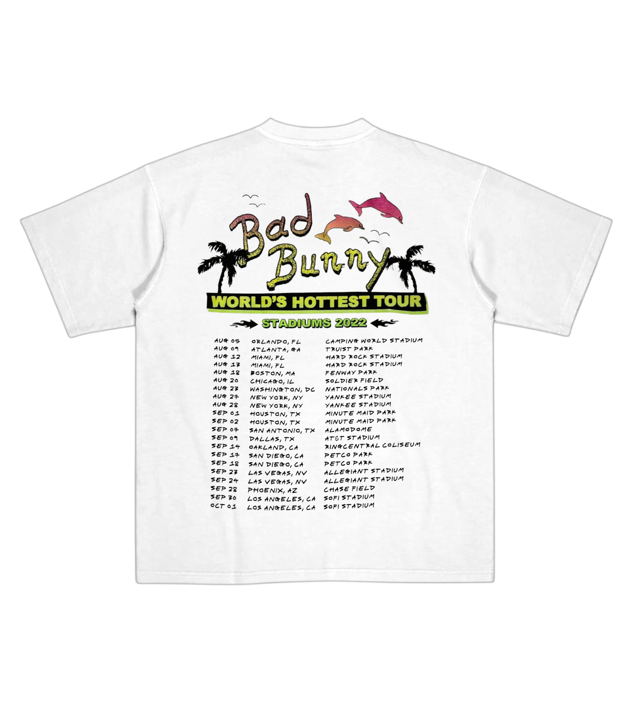 Tee Shirt World's Hottest Tour White
