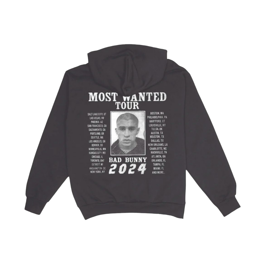 Most Wanted Vintage Black Hoodie