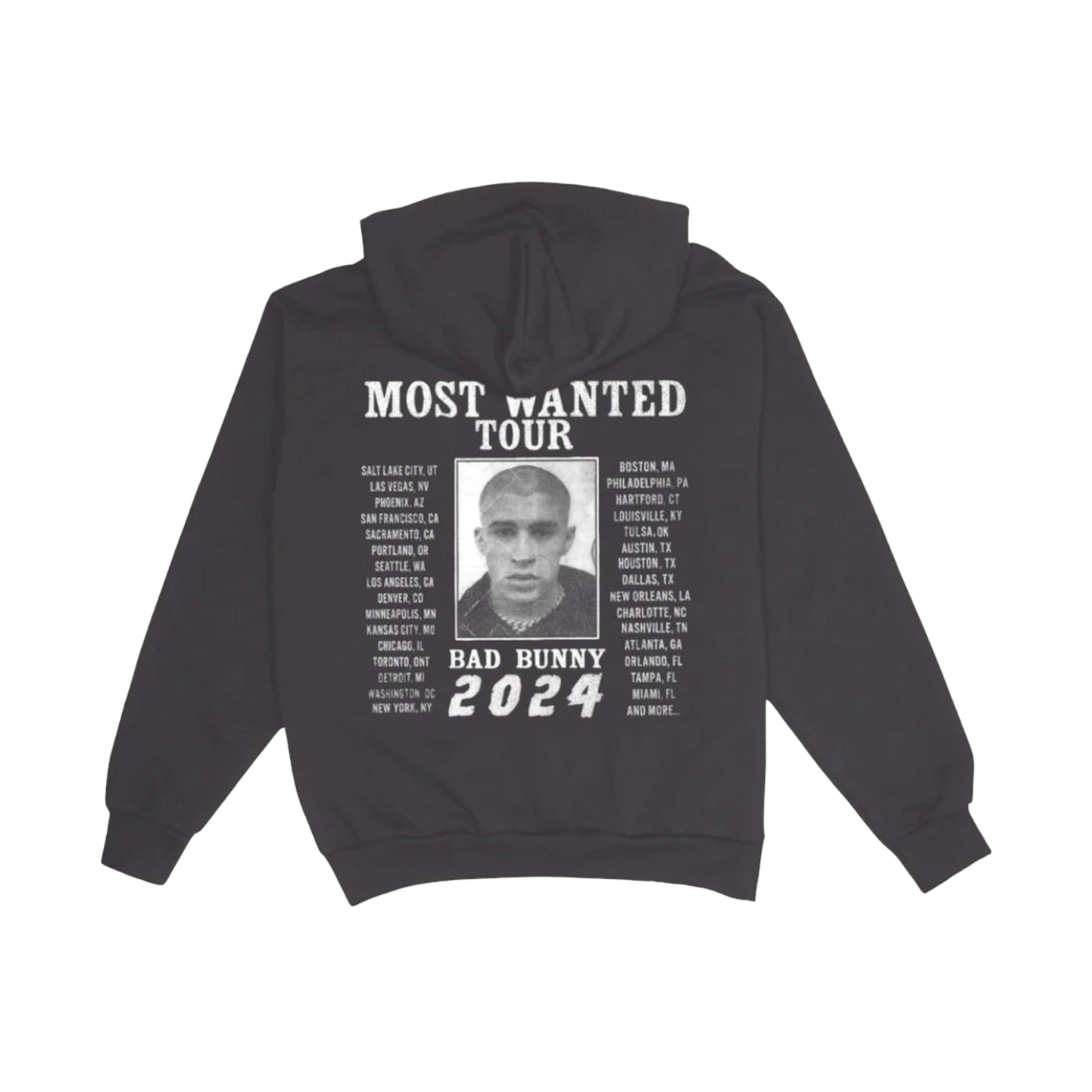 Most Wanted Vintage Black Hoodie