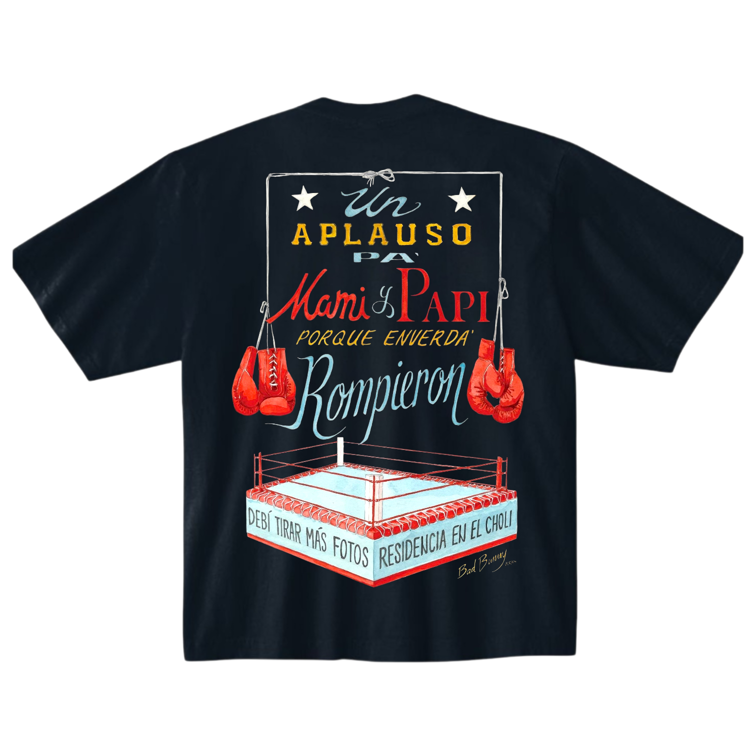 Boxing Ring Black T-Shirt