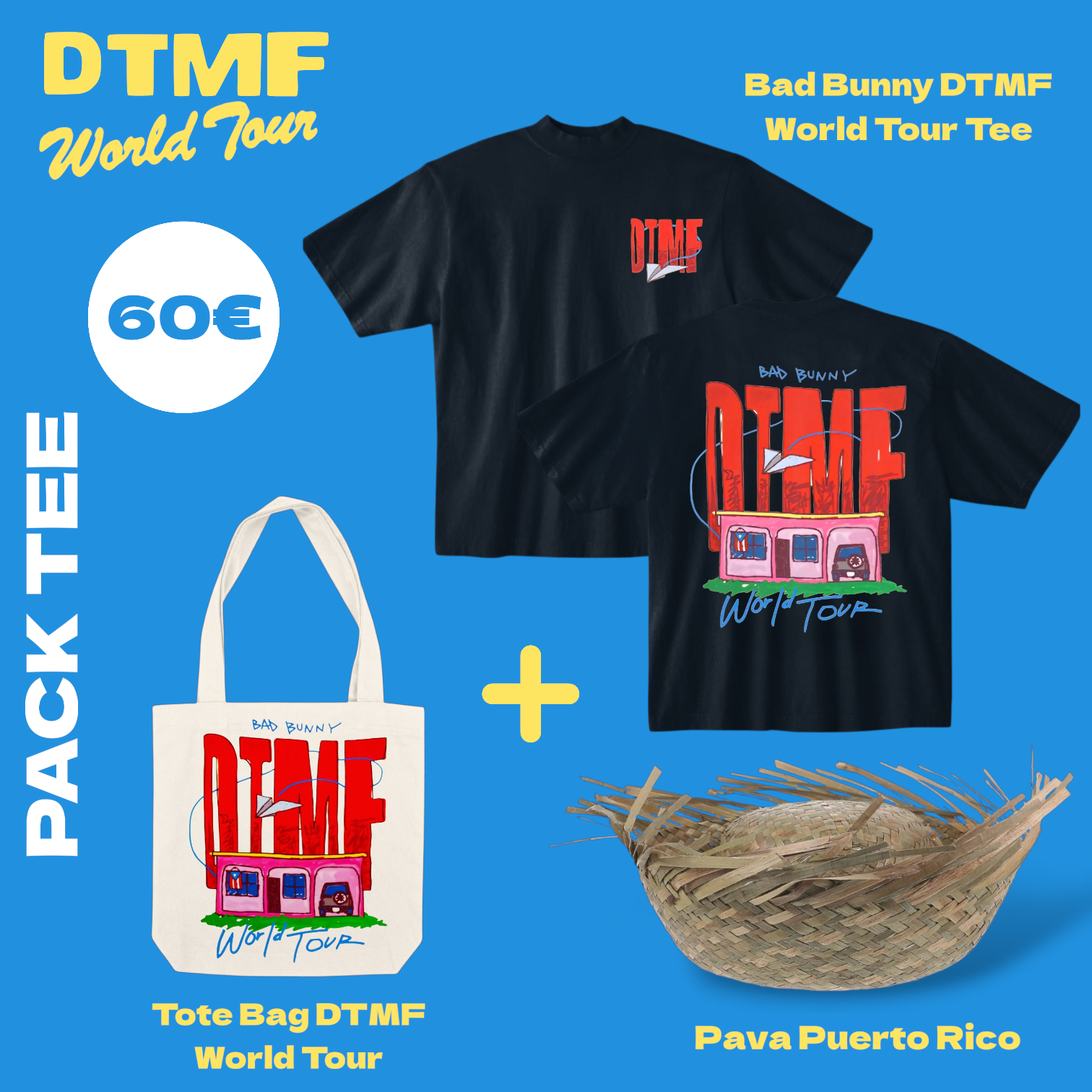 DTMF WORLD TOUR Black Tee Pack