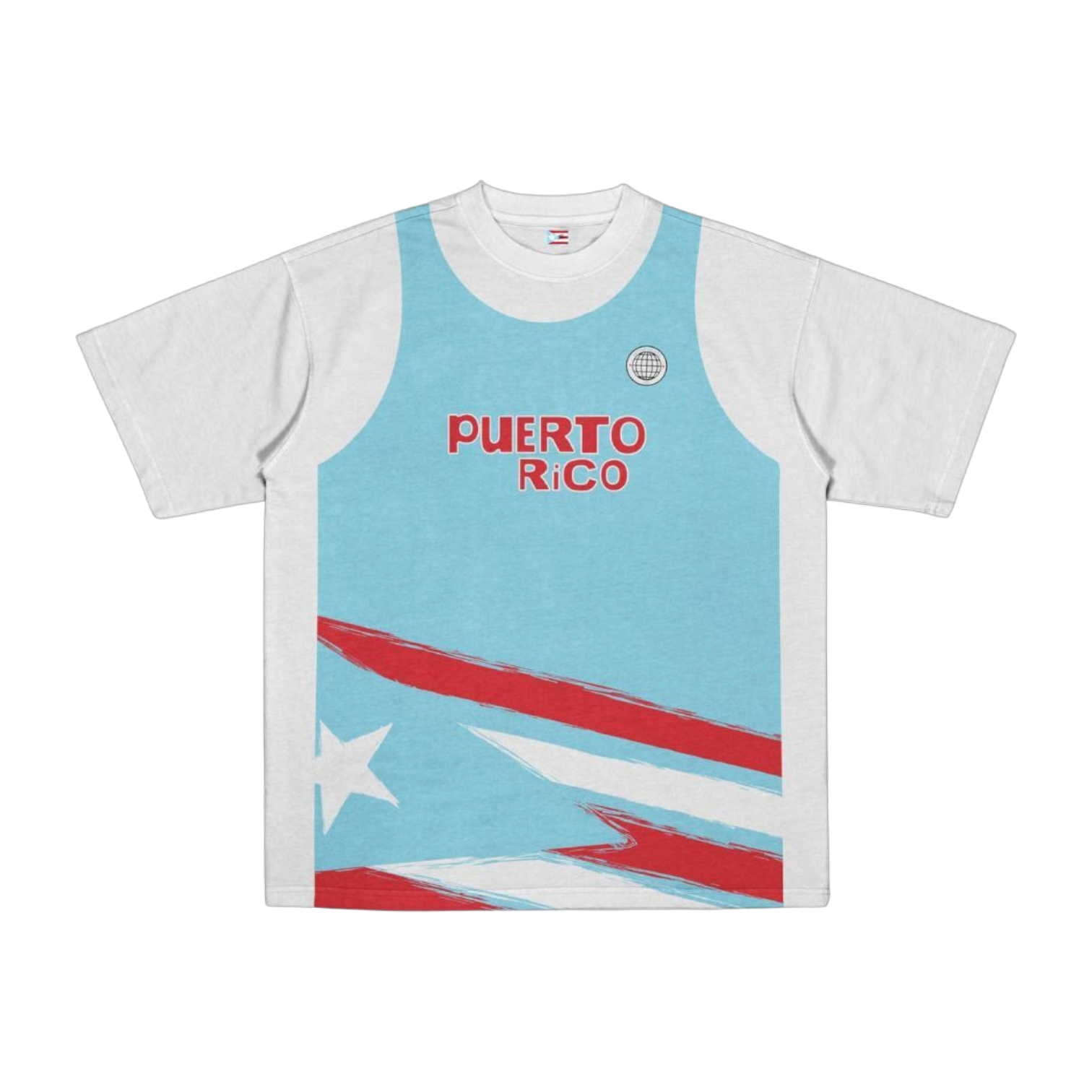 Tee Jersey White/Blue T-Shirt