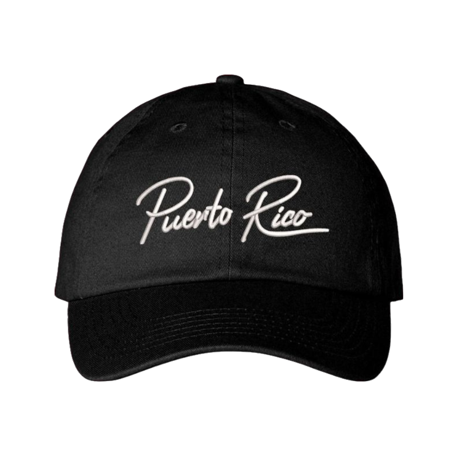 Puerto Rico Black Dad Hat