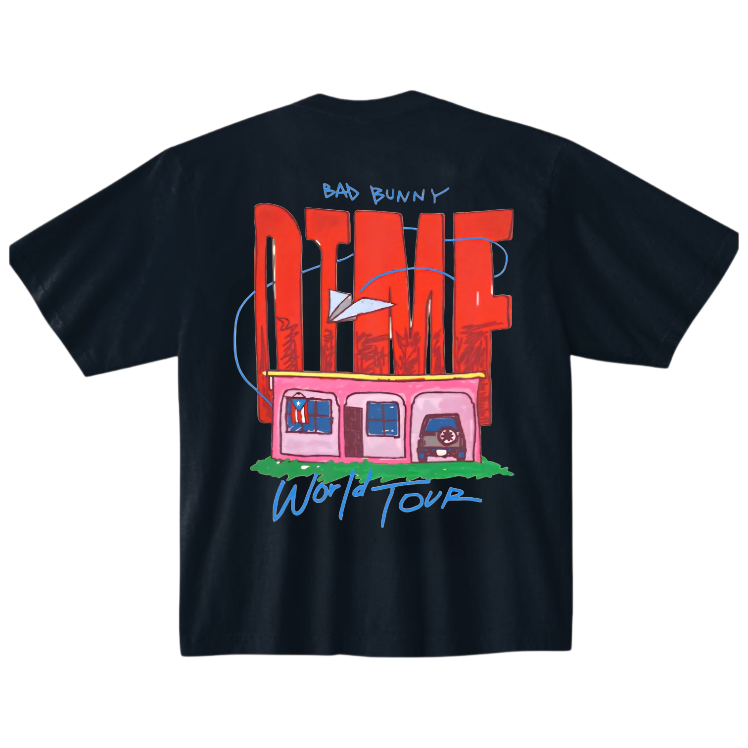 Bad Bunny DTMF World Tour Tee Black